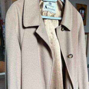 Aquascutum vintage coat : pure wool + cashmere long coat | made in England